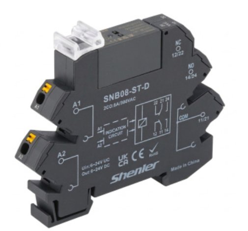 Реле интерфейсное SNB08-ST-A+R2G2CH024 Shenler