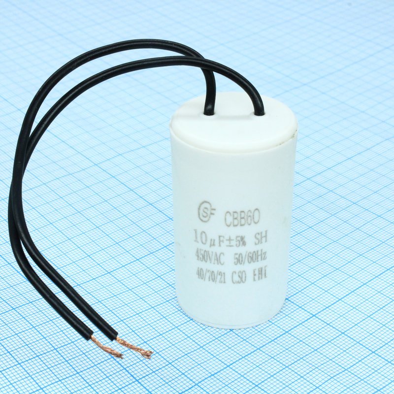 CBB60 10UF 450V WIRE Saifu