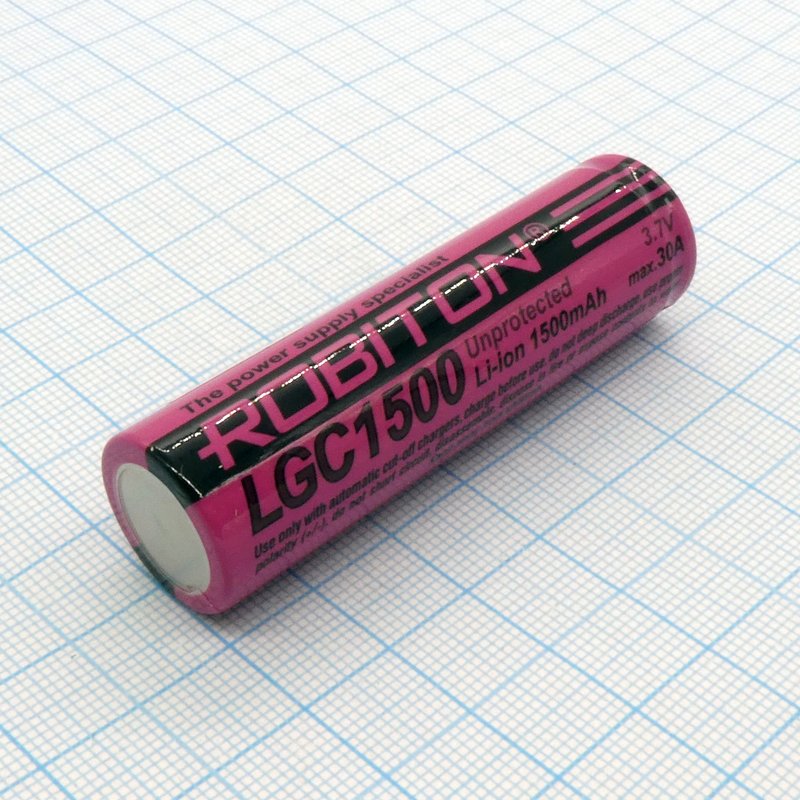 Аккумулятор 18650 LGC1500 30A Robiton