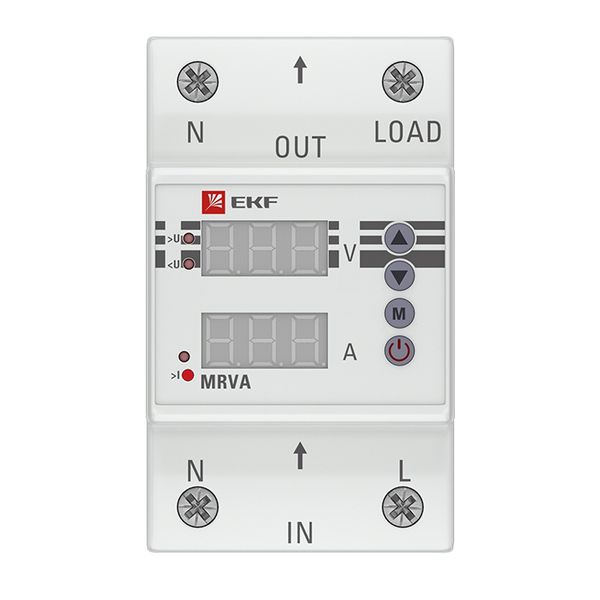 Реле напряжения и тока с дисплеем MRVA 63А PROxima MRVA-63A EKF