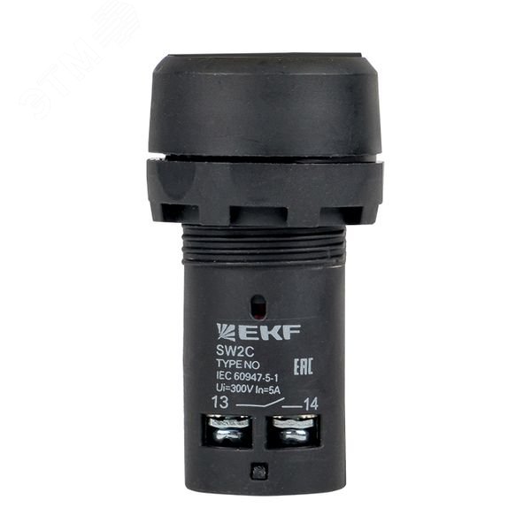 Кнопка SW2C-11 возвратная черн. NO+NC sw2c-11s EKF