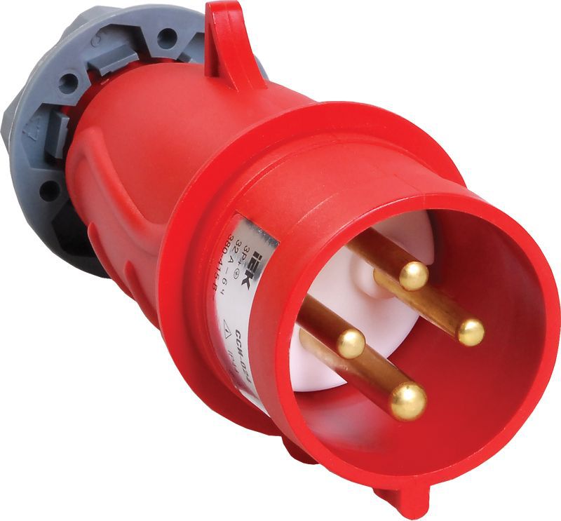 Вилка эл. каб. 32А 3P+PE 380В IP44 MAGNUM ССИ-024 PSN02-032-4 IEK