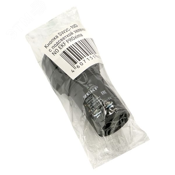 Кнопка SW2C-10D с подсветкой зел. NO sw2c-md-g EKF