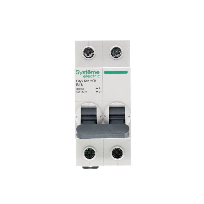 Выключатель автоматический модульный 2п B 16А 4.5кА City9 Set 230В SE C9F14216 Systeme Electric