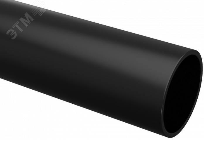 Труба гладкая ПВХ жесткая d25мм черн. Plast trg-25b-3m EKF