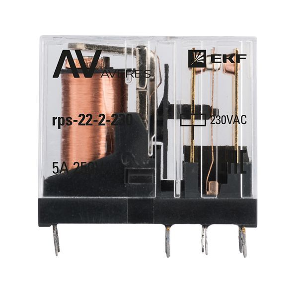 Реле промежуточное РП slim 22/2 5А 230В AC AVERES rps-22-2-230 EKF