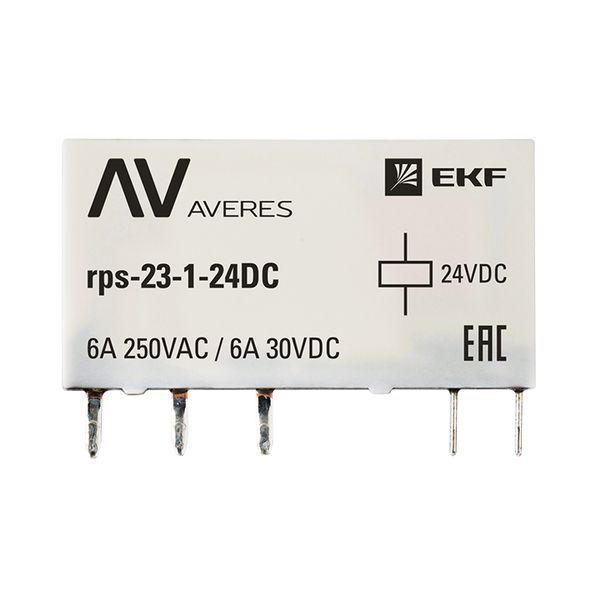 Реле промежуточное РП slim 23/1 6А 24В DC AVERES rps-23-1-24DC EKF