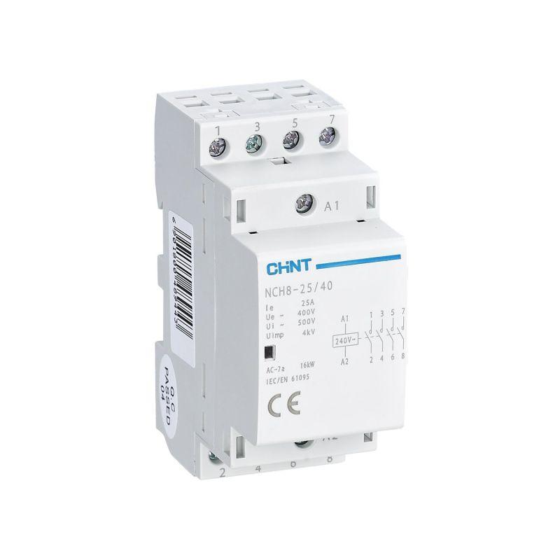 Контактор модульный NCH8-25/40 25А 4НО AC 220/230В 50Гц CHINT 256089 Chint