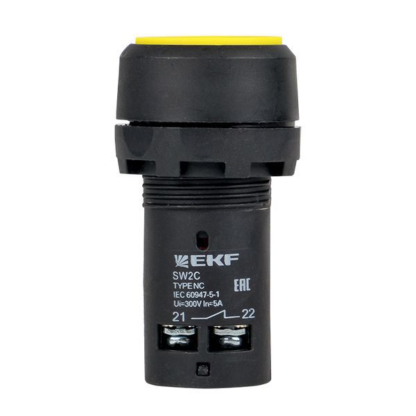Кнопка SW2C-11 возвратная желтая NO+NC PROxima sw2c-11s-y EKF