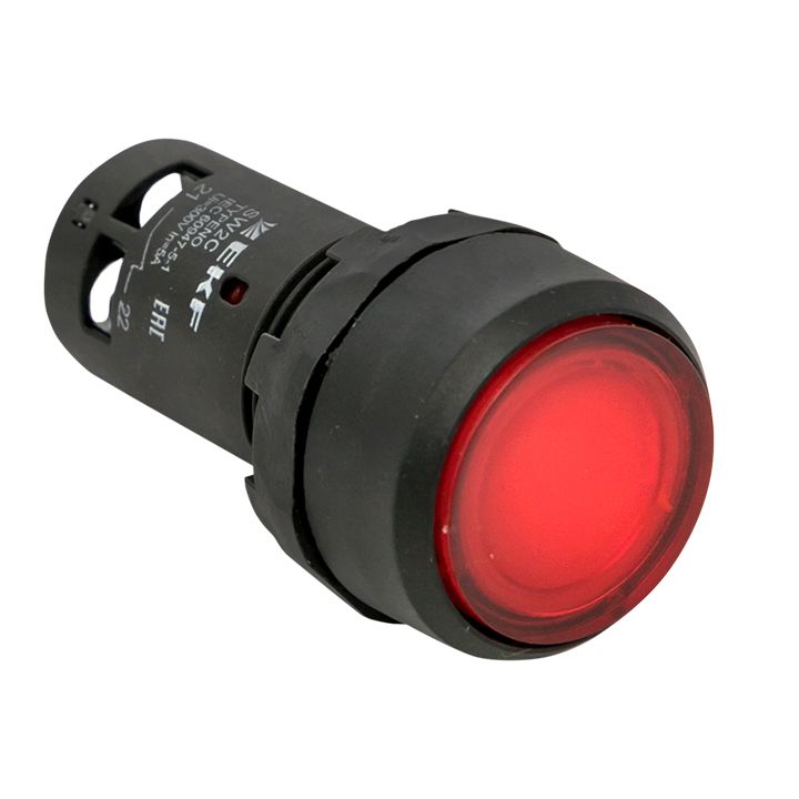 Кнопка SW2C-10D с подсветкой красная NC 230В PROxima sw2c-md-r-nc EKF