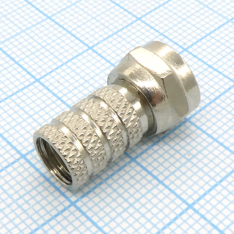 F штекер накрутка RG-6 .