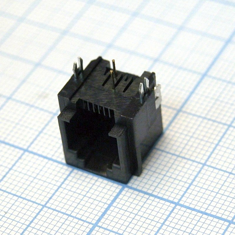 TJ6P2C розетка в плату 51-03(5124-6P) CZT