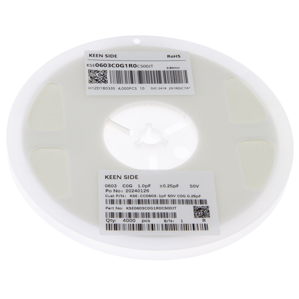 KSE-CC0603-1pF 50V C0G 0.25pF KEEN SIDE